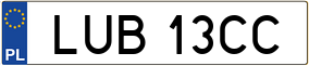 Trailer License Plate